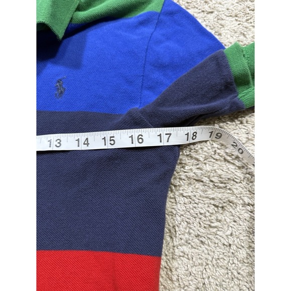 Polo Ralph Lauren Boys Multicolor Colorblock Shirt Pony Retro Rainbow L 14/16 - Picture 5 of 6